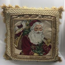 Needlepoint old santa for sale  Barrington