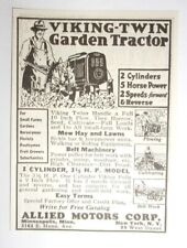 1936 Viking Twin Garden Tractor Advertisement Allied Motors Corp. d'occasion  Expédié en France