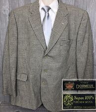 Tissu Dormeuil Beige Super 100’s Wool Sport Coat Jacket 46-48 Long BRITAIN (t19) for sale  Shipping to South Africa