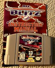 Usado, NFL Blitz N64 Nintendo 64 1997 pacote de videogame de futebol Midway com manual testado! comprar usado  Enviando para Brazil