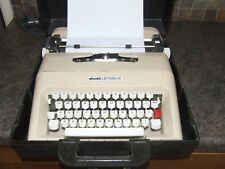 Used, Olivetti Lettera 35 Cream Manual Typewriter in Hardshell Case for sale  Shipping to South Africa