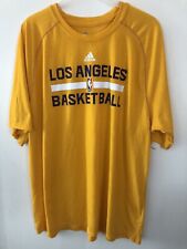 Camisa de práctica de baloncesto emitida por el equipo de baloncesto Adidas LA Lakers talla XL dorada segunda mano  Embacar hacia Argentina