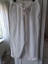 cotton crinkle trousers for sale  SLEAFORD