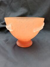 Orange Glass Bowl Made In Romania  In Excellent Condition  for sale  Shipping to South Africa