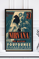Pôster folheto concerto Nirvana Foufones comprar usado  Enviando para Brazil