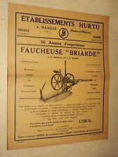 Prospectus faucheuse hurtu d'occasion  Cluny