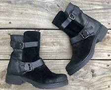 leather mid calf flat boots for sale  Purcell