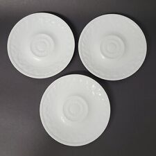 Lot of 3 Bernardaud Limoges France Louvre Saucers White - 5 7/8" for sale  Shipping to South Africa