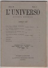 Universo gennaio 1928 usato  Ariccia