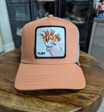 New Goorin Bros THE FLIRTY BIRD Cockatiel Trucker Hat Coral SOLD OUT, used for sale  Shipping to South Africa