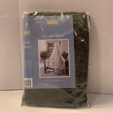Chenille throw green for sale  Roebuck