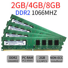8GB 4GB 2G PC2-8500 DDR2 1066MHz 240Pin DIMM Desktop Memory OC RAM Micron LOTE BT, usado comprar usado  Enviando para Brazil
