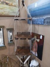 Hanging Wood and Canvas Wine/Wine Glass Rack by CANVAS MOBILES for sale  Shipping to South Africa