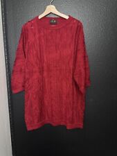 Vtg Coogi Australia Red Knit 3d Biggie Sweater Short Sleeve Rare Size XL XXL for sale  Shipping to South Africa