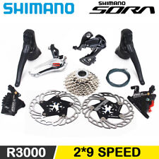 Usado, Conjunto de desviadores Shimano Sora R3000 freio a disco hidráulico velocidade 2x9 bicicleta de estrada comprar usado  Enviando para Brazil