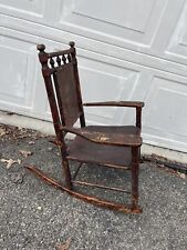 Cadeira de balanço antiga vintage de madeira infantil infantil de madeira peso leve comprar usado  Enviando para Brazil