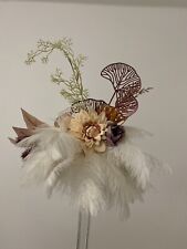 Flower feather topper for sale  CROYDON