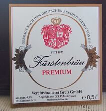 Etichetta birra furstenbrau usato  Reggio Calabria