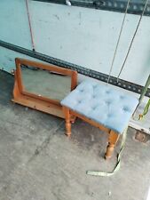 Pine stool mirror for sale  YORK