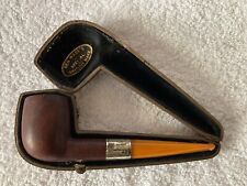 EDWARDIAN BEN WADE SILVER MOUNTED SMOOTH BRIAR STRAIGHT ESTATE PIPE CASED for sale  Shipping to South Africa