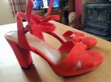 Coral red suede for sale  STOURBRIDGE
