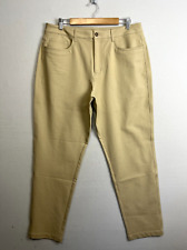 KIT and ACE Mens Pants Mens Size 36 x 33 Chino Khaki Tan Cotton Tapered Stretch for sale  Shipping to South Africa