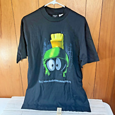 Camiseta Warner Bros Marvin The Martian Looney Tunes anos 90 grande preta comprar usado  Enviando para Brazil