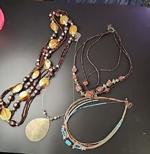 Lot necklaces beaded for sale  Redford