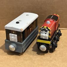 SALTY & TOBY TRAM - Thomas & Friends Wooden Railway Mattel 2012 Used Train Tank, used for sale  Shipping to South Africa