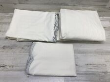 Conjunto de lençóis queen de algodão recortado marfim com acabamento prata comprar usado  Enviando para Brazil