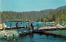 Vintage Postcard; Lake Arrowhead CA Boat Marina San Bernardino Mountains, used for sale  Shipping to South Africa