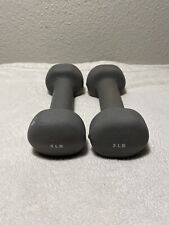 Used, Set of Two 3 Lb Ea (6Lb) Hex Iron Neoprene Covered Weights Dumbbells Barbells for sale  Shipping to South Africa