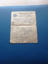 1947 invoice robert for sale  LINCOLN