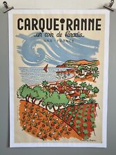 Affiche originale tourisme d'occasion  Toulon-