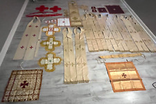 LOT CONTAINING 31 VINTAGE CATHOLIC BYZANTINE GREEK ORTHODOX PRIESTS VETMENTS for sale  Shipping to South Africa