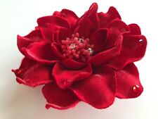 Broche fleurs rouge d'occasion  Mougins