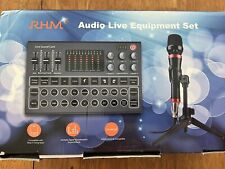 RHM Podcast Equipment Bundle, All-in-One Audio Interface DJ Mixer with Stand for sale  Shipping to South Africa