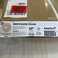 Americo Buffing Pad White Super Polish 20" White (Pack of 5) Stock Code 401220 for sale  Shipping to South Africa