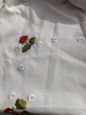 Beautiful embroidered strawber for sale  ASHFORD