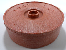 Tortilla Warmer 8"" Estilo Restaraunt Color Terracota Microondas Hecho en EE. UU. segunda mano  Embacar hacia Argentina