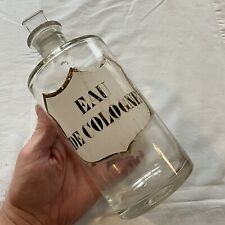 Botella de vidrio boticario farmacia químico antiguo tapón original Ground Pontil segunda mano  Embacar hacia Argentina