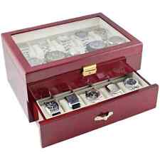 Luxury Watch Box Storage Organizer Box 2Layer Jewelry Watches Display Case Gift for sale  Shipping to South Africa