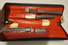 VERNCO HI-CO STAINLESS HAND HONED KNIFE SET W/ZIPPERED CASE MADE IN JAPAN for sale  Shipping to South Africa