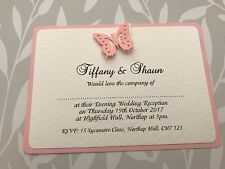 Butterfly wedding invitations for sale  Shipping to Ireland