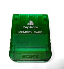 Cartão de memória original Sony PS1 PlayStation 1 OEM oficial 1mb verde transparente, usado comprar usado  Enviando para Brazil