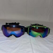 Lote de 2 gafas de esquí de snowboard SMITH I/O 7 ChromaPop verde negro segunda mano  Embacar hacia Argentina
