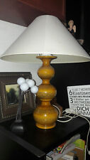 Ceramic table lamp Gebr. Kaiser 60s Bubbles Ochre for sale  Shipping to South Africa