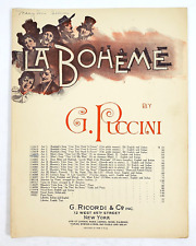 1909 boheme opera for sale  Las Vegas