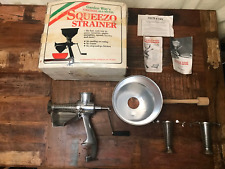 Used, Garden Way’s Squeezo Strainer Juicer Original All Metal 09142 for sale  Shipping to South Africa