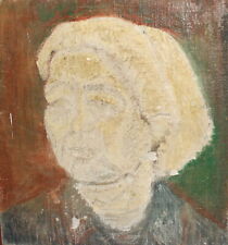 Antique expressionist oil painting woman portrait for sale  Shipping to Canada